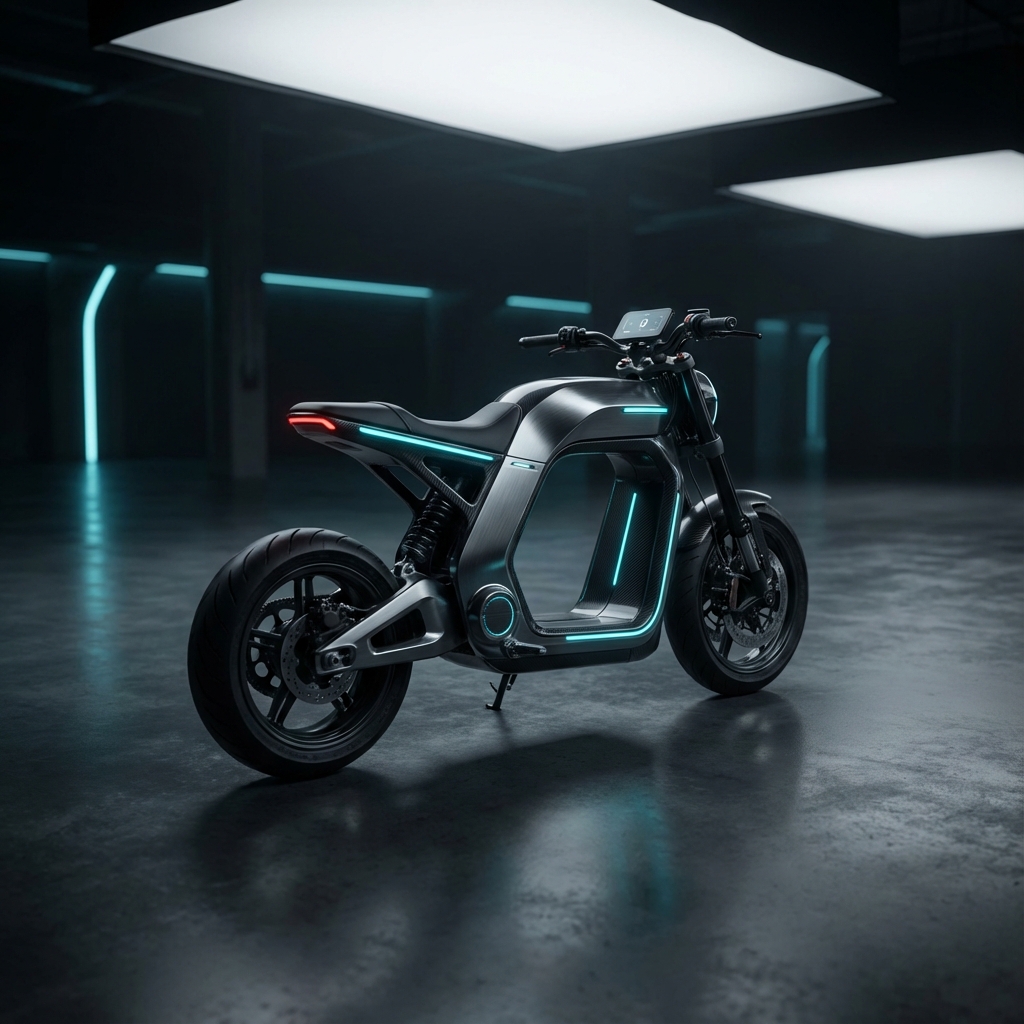 Futuristic EV Scooter